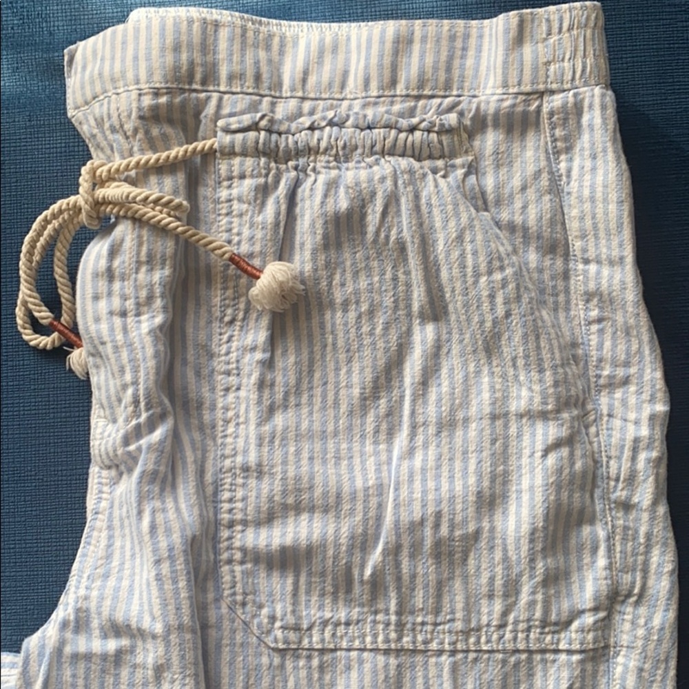 Anthropologie Striped Linen Pant - Picture 2 of 7